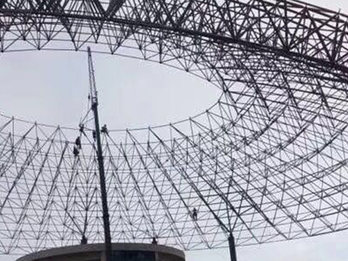 长乐篮球馆球形网架厂家价格